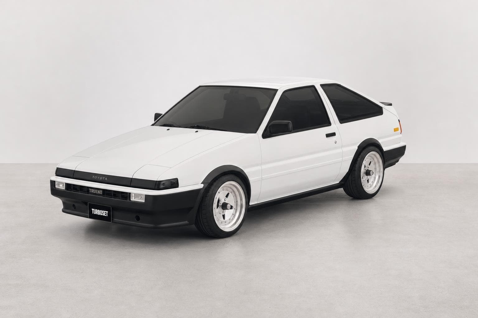 Toyota AE86 studio render